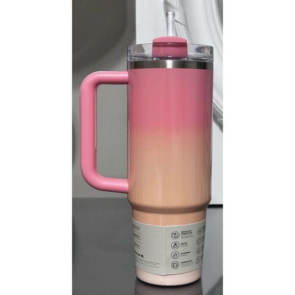 Stanley Quencher H2.0 FlowState Tumbler 30oz, PINK MESA SUNSET - Picture 3 of 5